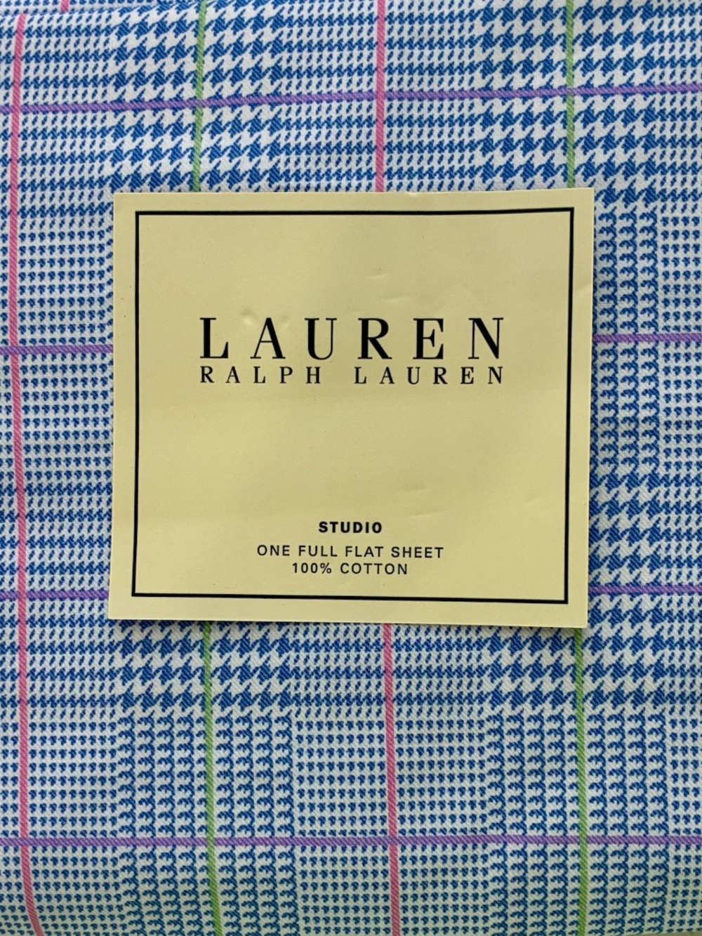 NEW VTG RALPH LAUREN STUDIO FULL FLAT SHEET